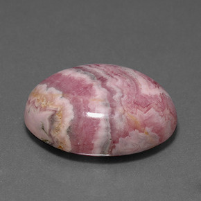Rodocrosite naturale multicolore da 20,81 ct, taglio ovale, opaco