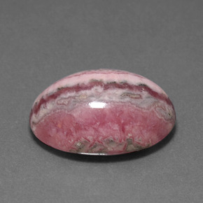 Rodocrosite naturale multicolore da 14,82 ct, taglio ovale, opaco