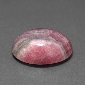 Rodocrosite naturale multicolore da 14,24 ct, taglio ovale, opaco