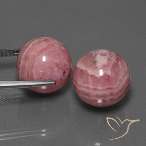 Gemme di Rodocrosite Multicolore naturale da 92.27 ct, Sfera, Opaco