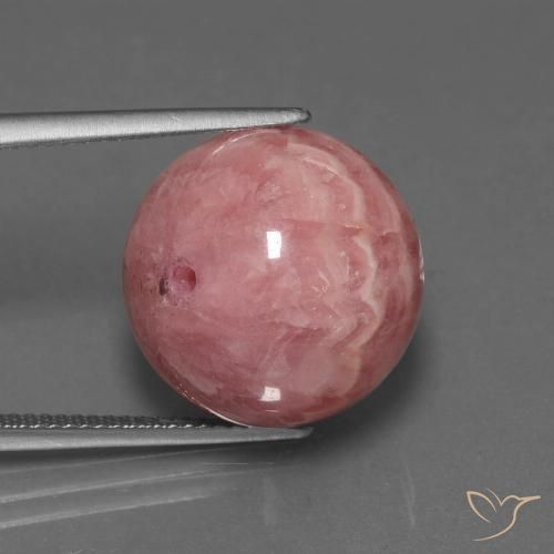 40.50ct Naturale Multicolore Rodocrosite, Sfera, Opaco