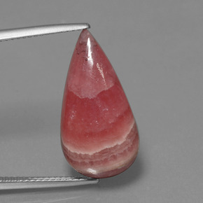 Rodocrosite naturale multicolore da 14,09 ct, taglio a pera, opaco