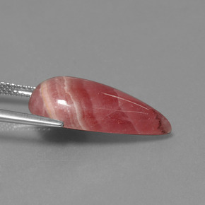 Rodocrosite naturale multicolore da 14,09 ct, taglio a pera, opaco
