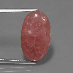 Rodocrosite naturale multicolore da 8,76 ct, taglio ovale, opaco