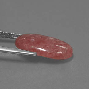 Rodocrosite naturale multicolore da 8,76 ct, taglio ovale, opaco