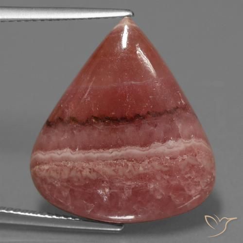19.84ct Naturale Multicolore Rodocrosite, Forma a pera, Opaco