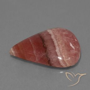 Rodocrosite Multicolore naturale da 19.84 ct, Forma a pera, Opaco