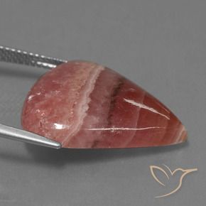 Rodocrosite Multicolore naturale da 19.84 ct, Forma a pera, Opaco