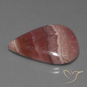 Rodocrosite Multicolore naturale da 30.68 ct, Forma a pera, Opaco