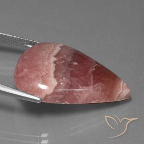 Rodocrosite Multicolore naturale da 30.68 ct, Forma a pera, Opaco