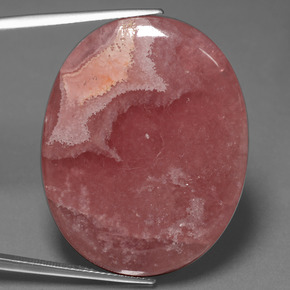 Rodocrosite Multicolore naturale da 58.11 ct, Taglio ovale, Opaco