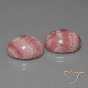 Gemme di Rodocrosite Multicolore naturale da 12.72 ct, Ovale, Opaco