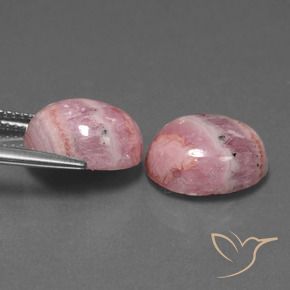Gemme di Rodocrosite Multicolore naturale da 13.19 ct, Ovale, Opaco