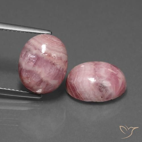13.65ctw Naturale Multicolore Rodocrosite, Ovale, Opaco