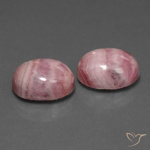 Gemme di Rodocrosite Multicolore naturale da 13.65 ct, Ovale, Opaco