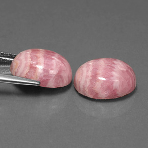 Rodocrosite naturale multicolore da 12,23 ct, taglio ovale, opaco
