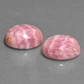 Rodocrosite naturale multicolore da 12,39 ct, taglio ovale, opaco