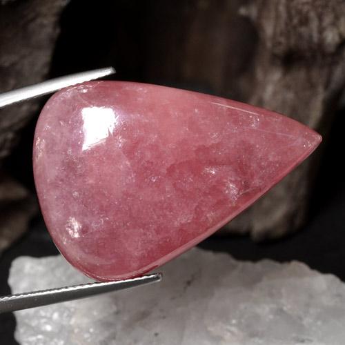 Rodocrosite naturale multicolore da 44,03 ct, taglio a pera, traslucido