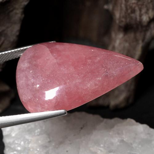 Rodocrosite naturale multicolore da 44,03 ct, taglio a pera, traslucido