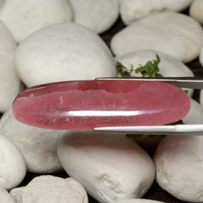 Rodocrosite naturale multicolore da 31,93 ct, taglio ovale, traslucido