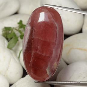 Rodocrosite naturale multicolore da 36,61 ct, taglio ovale, traslucido