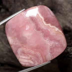 Rodocrosite naturale multicolore da 74,40 ct, taglio a cuscino, traslucido