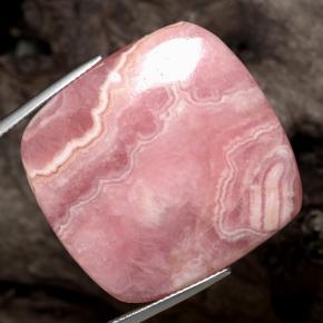 Rodocrosite naturale multicolore da 74,40 ct, taglio a cuscino, traslucido