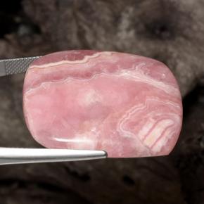 Rodocrosite naturale multicolore da 74,40 ct, taglio a cuscino, traslucido