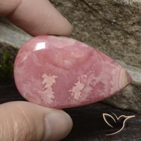 Rodocrosite Multicolore naturale da 66.82 ct, Forma a pera, Opaco