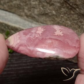 Rodocrosite Multicolore naturale da 66.82 ct, Forma a pera, Opaco