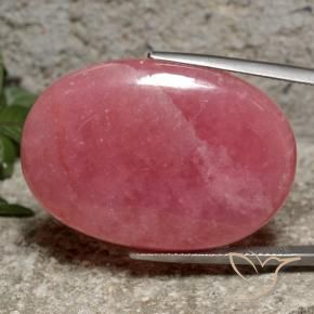 Rodocrosite naturale multicolore da 54,37 ct, taglio ovale, traslucido