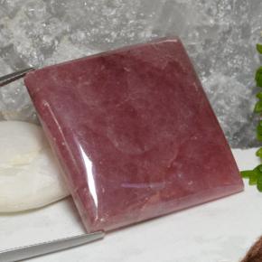 Rodocrosite Multicolore naturale da 112.21 ct, Quadrato, Traslucido