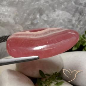 Rodocrosite Multicolore naturale da 44.32 ct, Taglio a fantasia, Traslucido