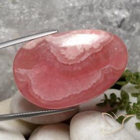 Rodocrosite Multicolore naturale da 58.47 ct, Taglio a fantasia, Traslucido