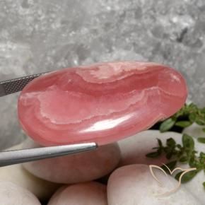 Rodocrosite Multicolore naturale da 58.47 ct, Taglio a fantasia, Traslucido