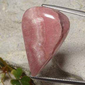 Rodocrosite naturale multicolore da 24,62 ct, taglio a pera, traslucido