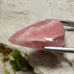 Rodocrosite naturale multicolore da 24,62 ct, taglio a pera, traslucido