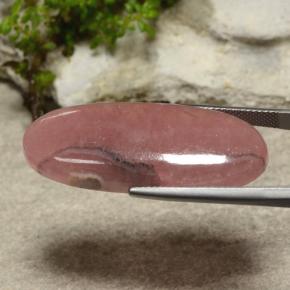 Rodocrosite naturale multicolore da 35,11 ct, taglio ovale, traslucido