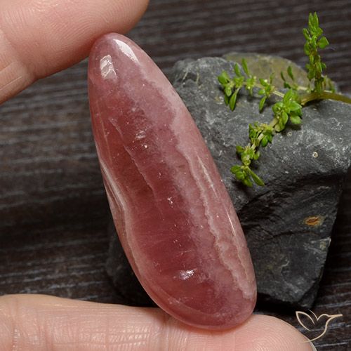 60.25ct Naturale Multicolore Rodocrosite, Forma a pera, Traslucido