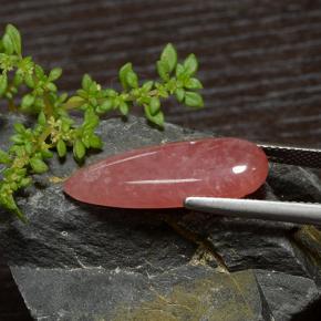 Rodocrosite Multicolore naturale da 9.19 ct, Forma a pera, Traslucido