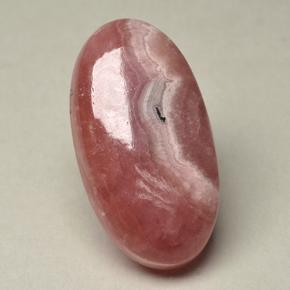 Rodocrosite naturale multicolore da 31,42 ct, taglio ovale, traslucido