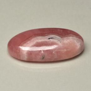 Rodocrosite naturale multicolore da 31,42 ct, taglio ovale, traslucido
