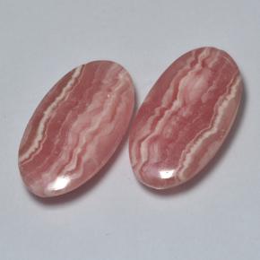 Rodocrosite naturale multicolore da 17,81 ct, taglio ovale, traslucido