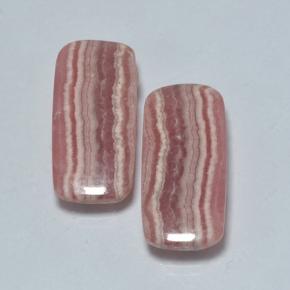 Rodocrosite naturale multicolore da 19,80 ct, taglio a cuscino, traslucido