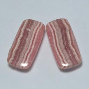 Rodocrosite naturale multicolore da 19,80 ct, taglio a cuscino, traslucido