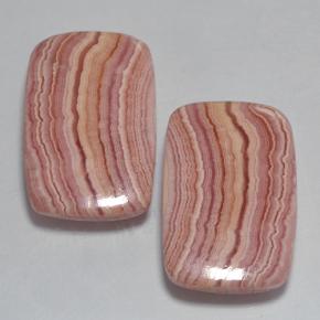 Rodocrosite naturale multicolore da 27,09 ct, taglio a cuscino, opaco
