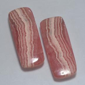 Gemme di Rodocrosite Multicolore naturale da 27.45 ct, Taglio a cuscino, Traslucido