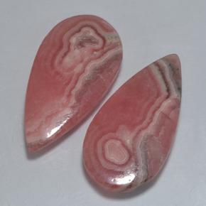 Rodocrosite naturale multicolore da 29,04 ct, taglio a pera, traslucido