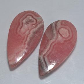 Rodocrosite naturale multicolore da 29,04 ct, taglio a pera, traslucido
