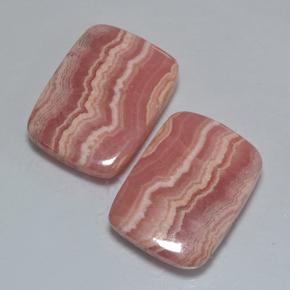 Rodocrosite naturale multicolore da 33,68 ct, taglio a cuscino, traslucido
